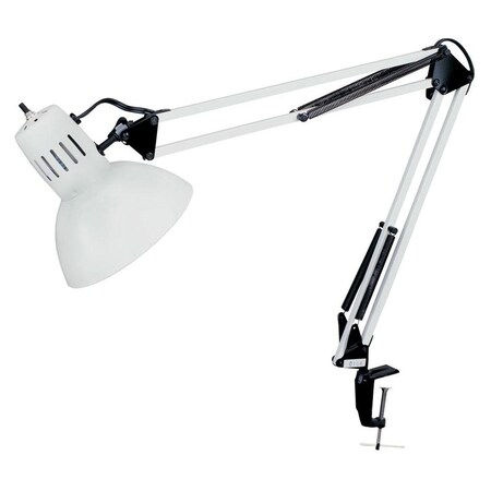 Dainolite White With Black Accents One Light Desk Lamp DXL334-X-WH